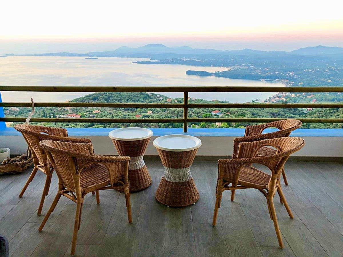 House Tanna Of Villa Intaba Spectacular Sea Views Corfiot Riviera Spartilas Corfu Island Greece Close To Ipsos Beach Spartylas Екстер'єр фото
