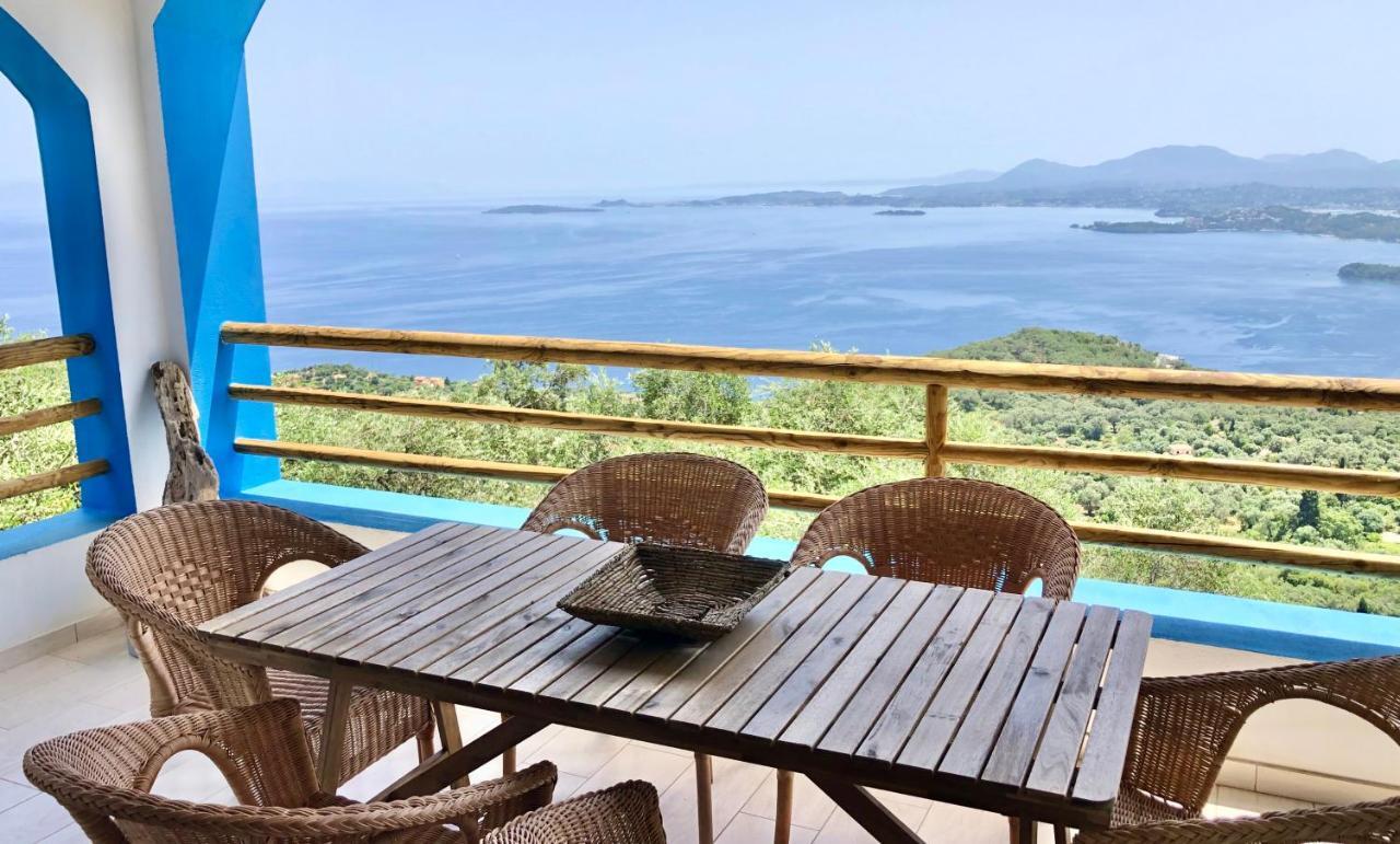 House Tanna Of Villa Intaba Spectacular Sea Views Corfiot Riviera Spartilas Corfu Island Greece Close To Ipsos Beach Spartylas Екстер'єр фото